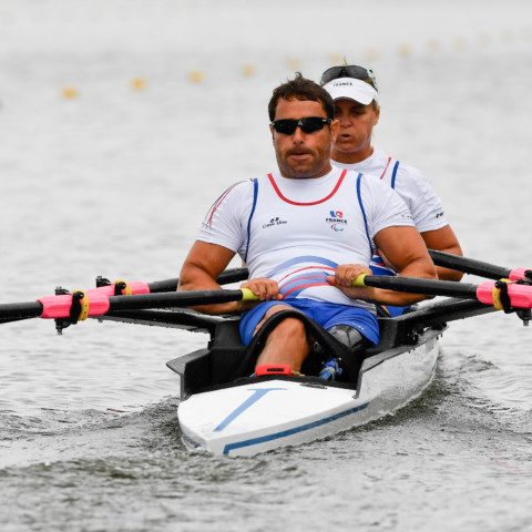 Stephane TARDIEU, Perle BOUGE, FRA, TA Mixed Double Sculls à Rio 2016 Paralympic Games, Brazil