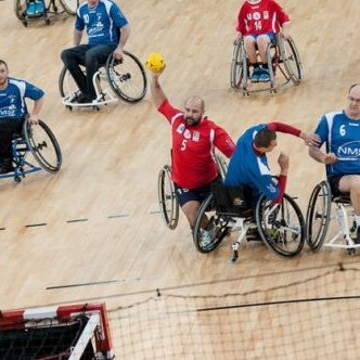 handball fauteuil joueurs